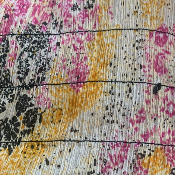 Women M Anthro PILCRO and the letterpress Splatter Button Down Smock Top Relaxed - Picture 13 of 14